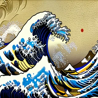 great wave wallpaper