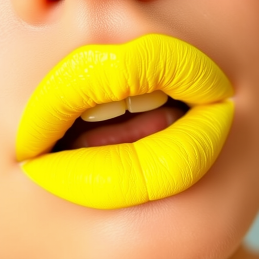 Neon yellow lips with a matte texture, "Electric Citron" offers a bold and daring color choice with a perfectly smooth and even application