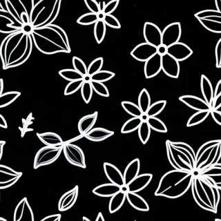 floral outline