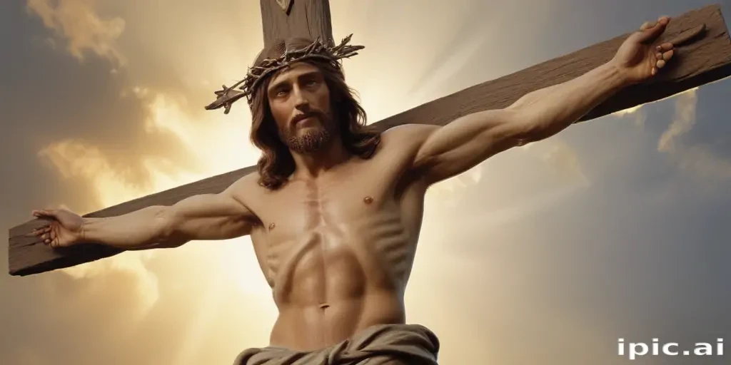 pictures of jesus on a cross
