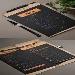 restaurant menu mockup free