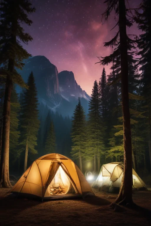camping background pic