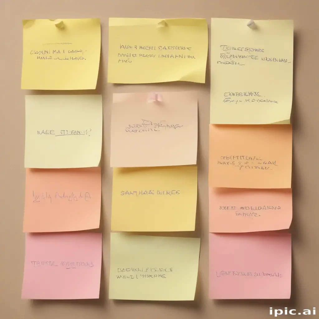 sticky notes png transparent