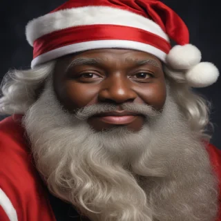 image of black santa