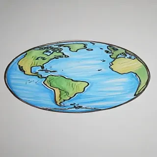 earth cartoon drawing