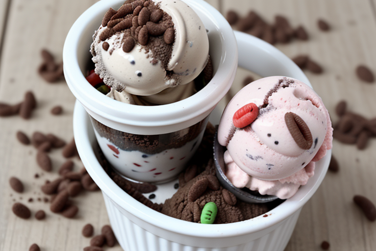 dirt and worms ice cream