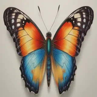 pictures of drawings of butterflies