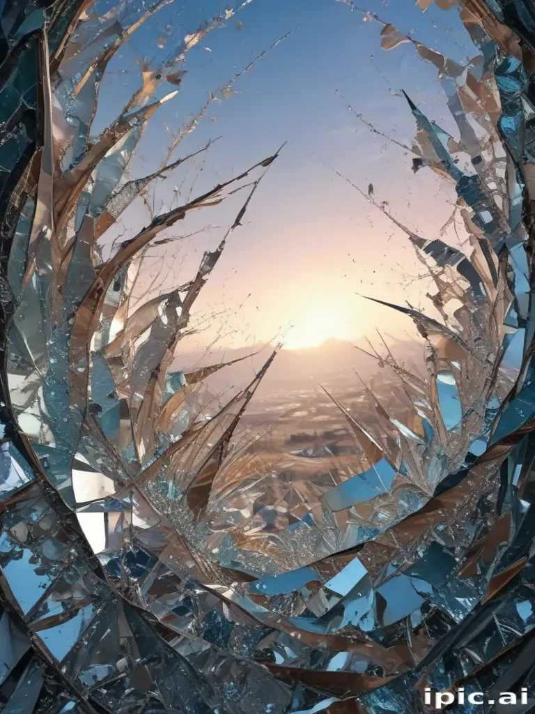 wallpaper broken glass
