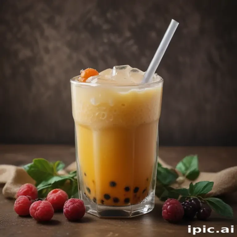 aesthetic boba tea background