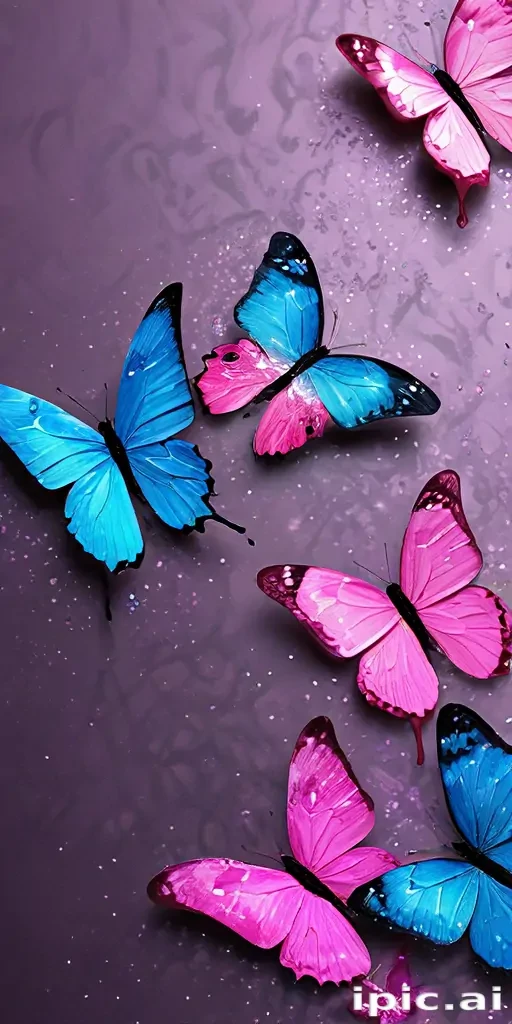 glitter butterfly wallpaper