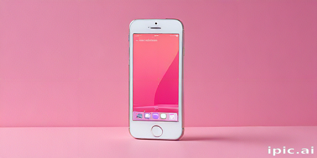 Stylish and Modern Smartphone Displayed Against a Vibrant Pink Background