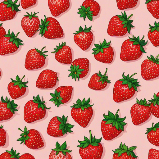 strawberry wallpaper aesthetic