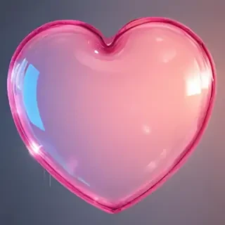 aesthetic transparent heart