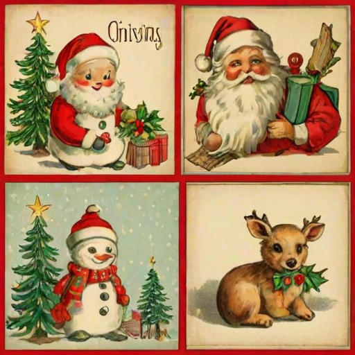 free printable vintage christmas pictures