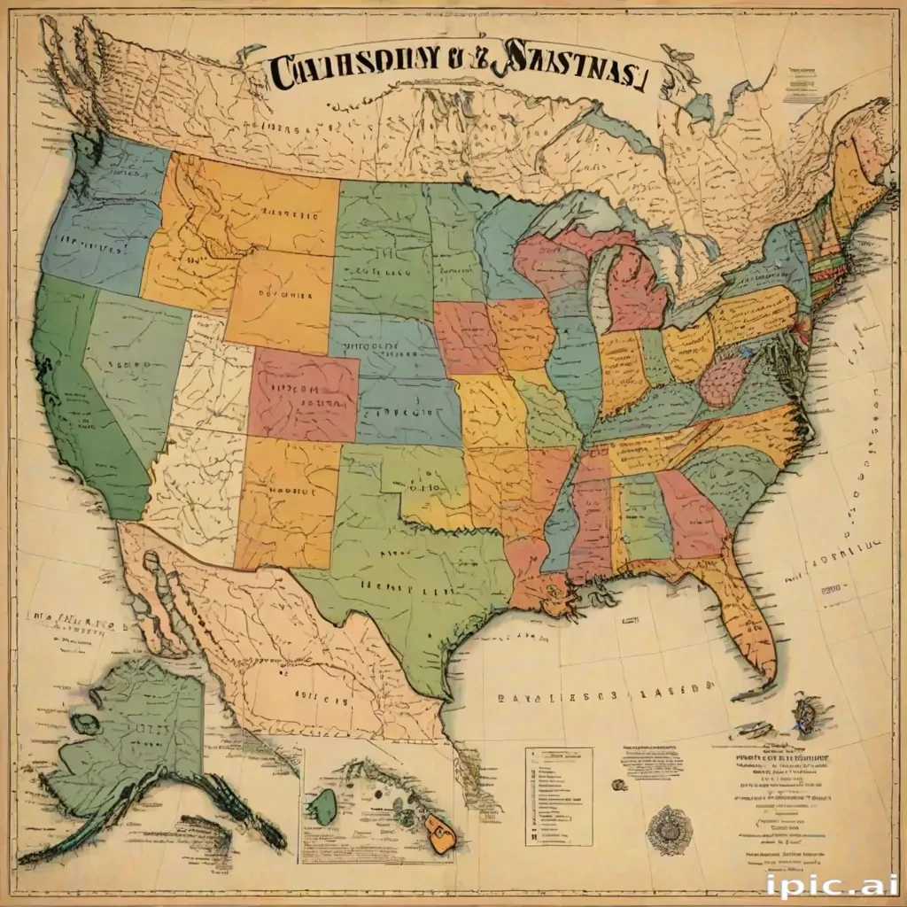 united states map with state names