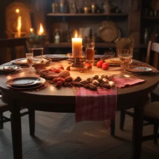 background with table