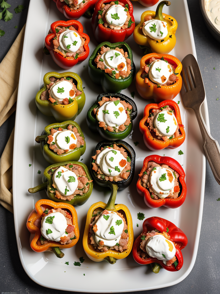 stuffed peppers with cream cheese and sausage