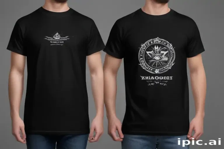 mockup tshirt black