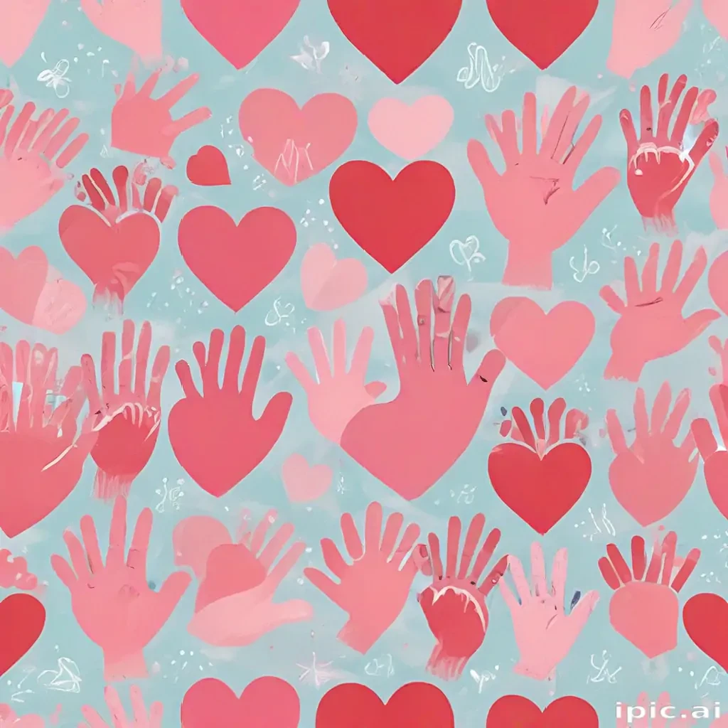heart hands clipart