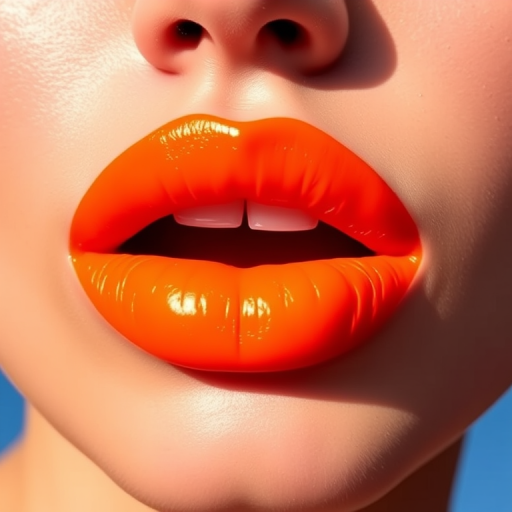 Neon orange liquid lip color named "Electric Citrus," providing electrifying brightness and a satin finish that lasts all day