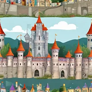 cartoon castle