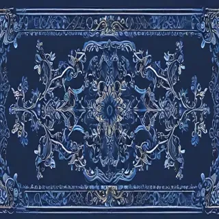 blue border design