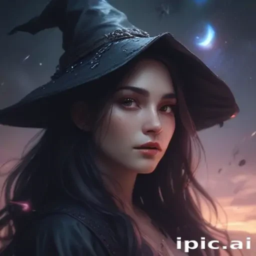 beautiful dark witch fantasy art