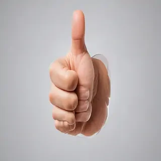 transparent thumbs up