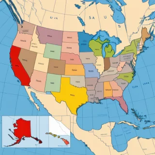 mapa usa