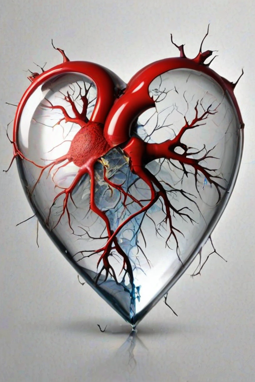 transparent broken heart