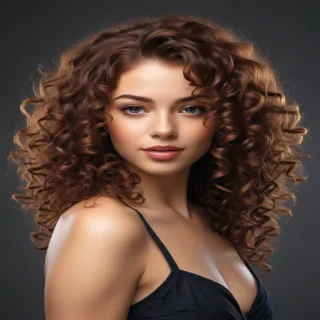 curly hair png