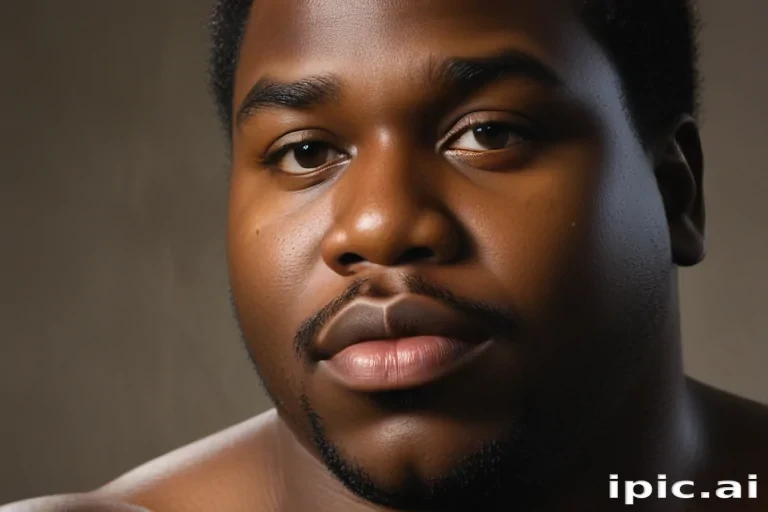 black fat man