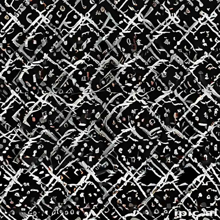black with white pattern