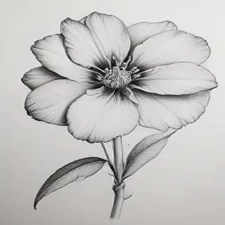 flower drawings pencil