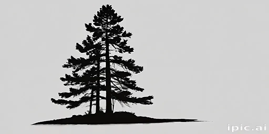 pine tree silhouette png