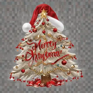 transparent merry christmas
