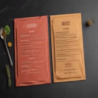 menu mockup free