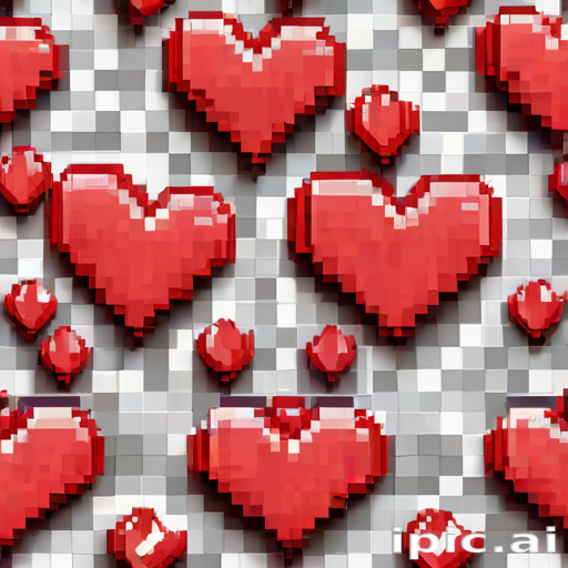 pixelated heart png