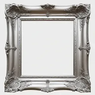 silver picture frame png