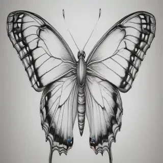 butterfly drawing outline