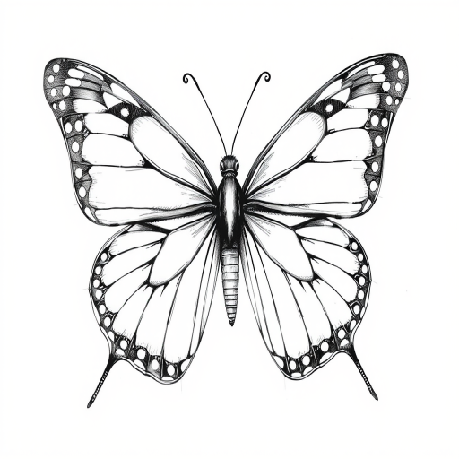 drawing of a butterfly