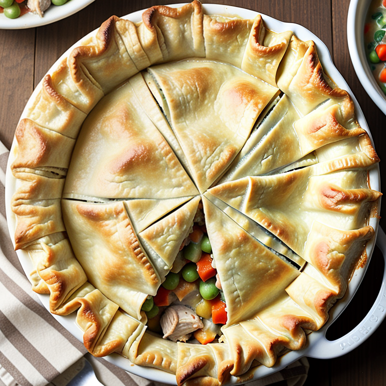 chicken pot pie with filo dough