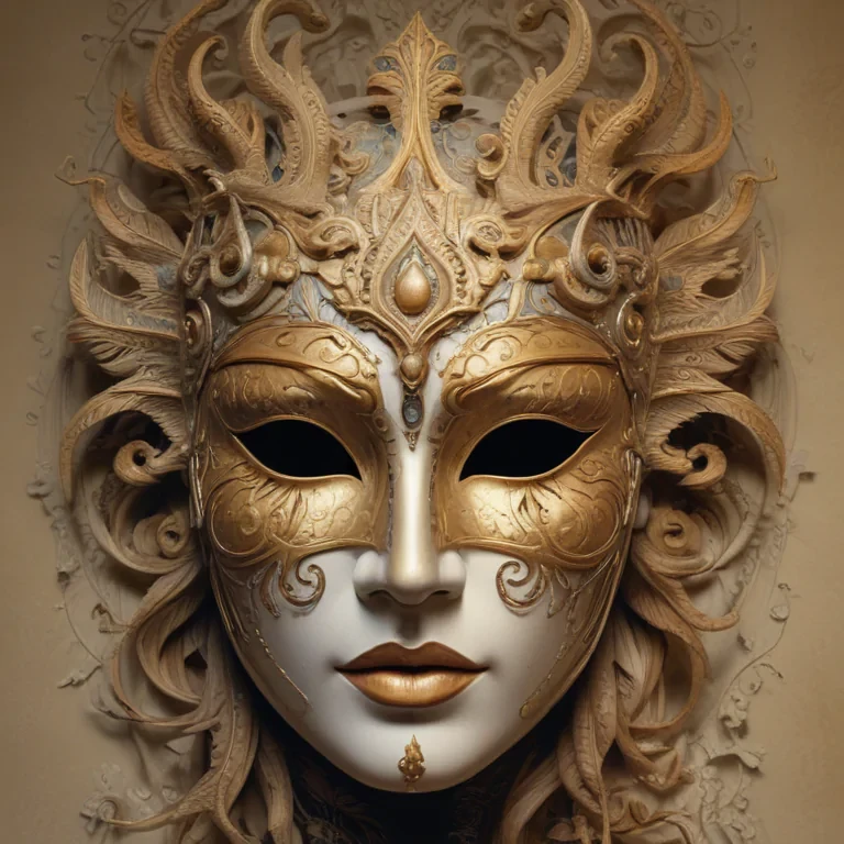 drawing of a mask