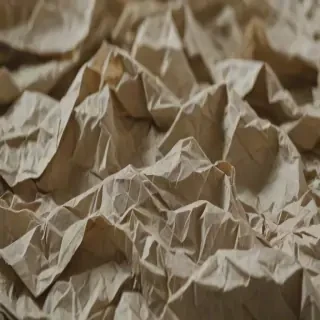 crumpled up paper