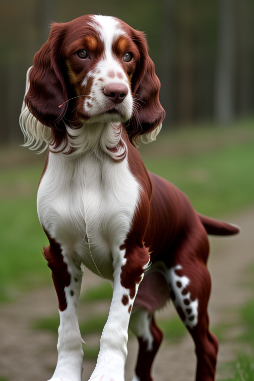 irish red and white setter
