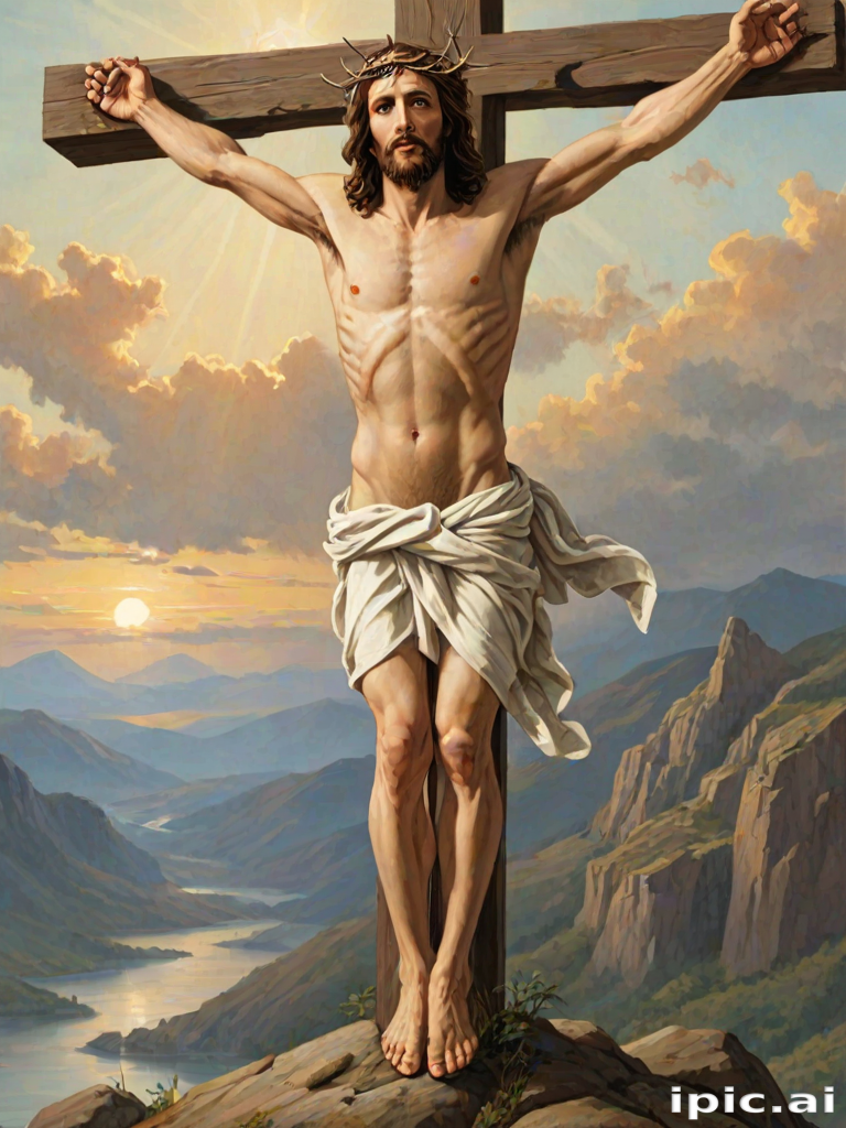 jesus on the cross clipart