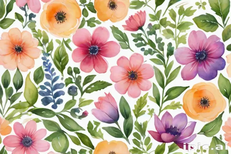 background watercolor flowers