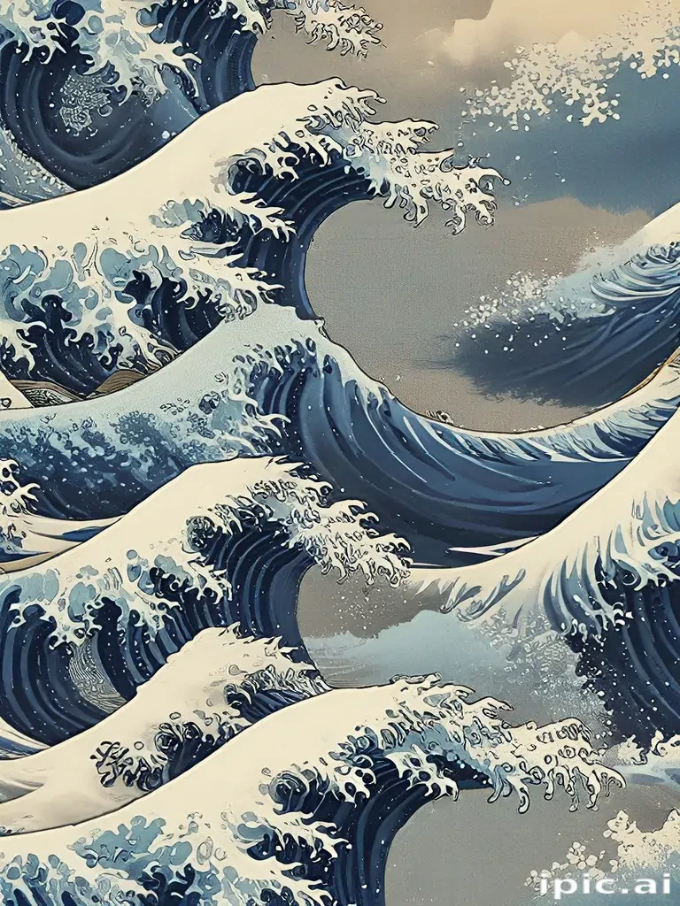 great wave wallpaper