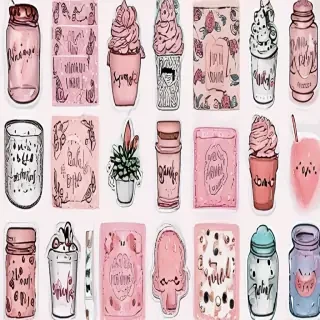 aesthetic stickers printable