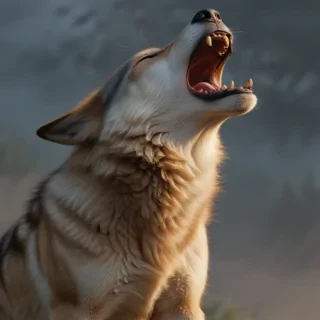 wolf howl png